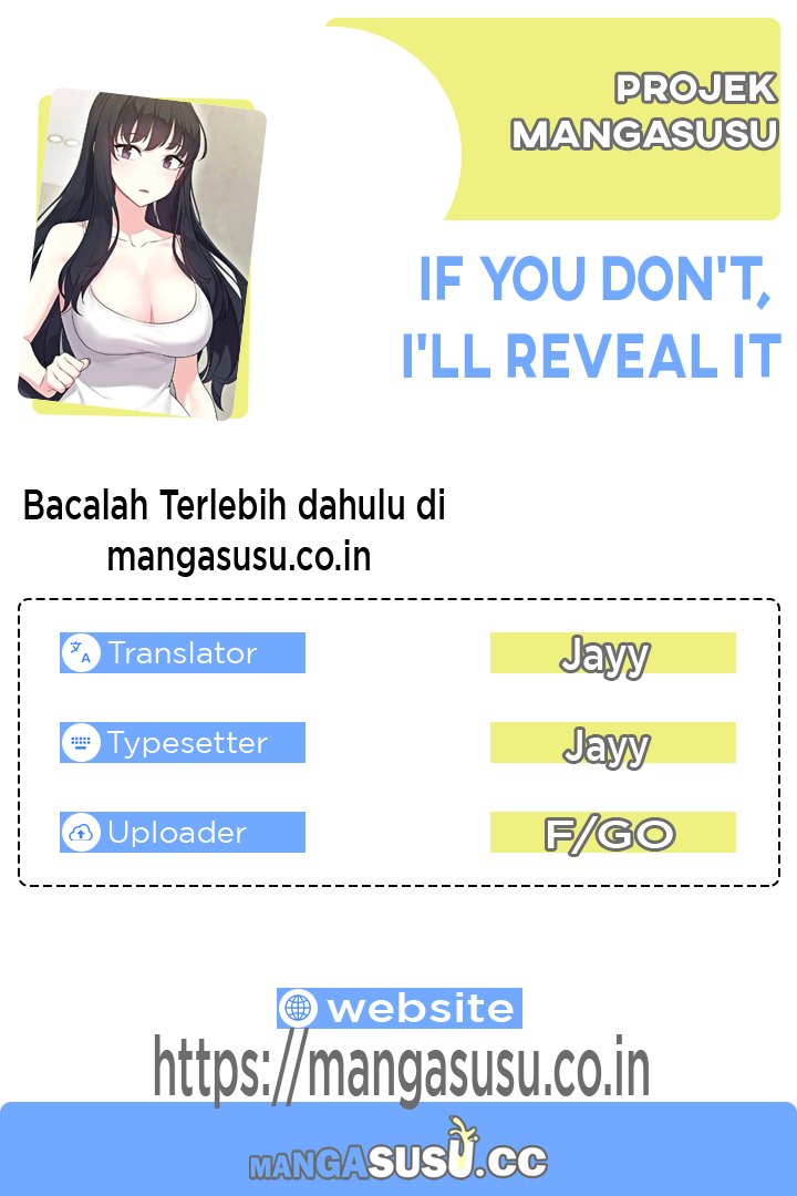 If you don&#8217;t, I&#8217;ll reveal it - Chapter 8 1